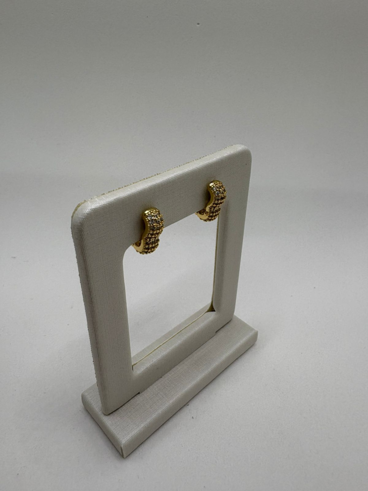 Brinco semijoia argola coração - #2