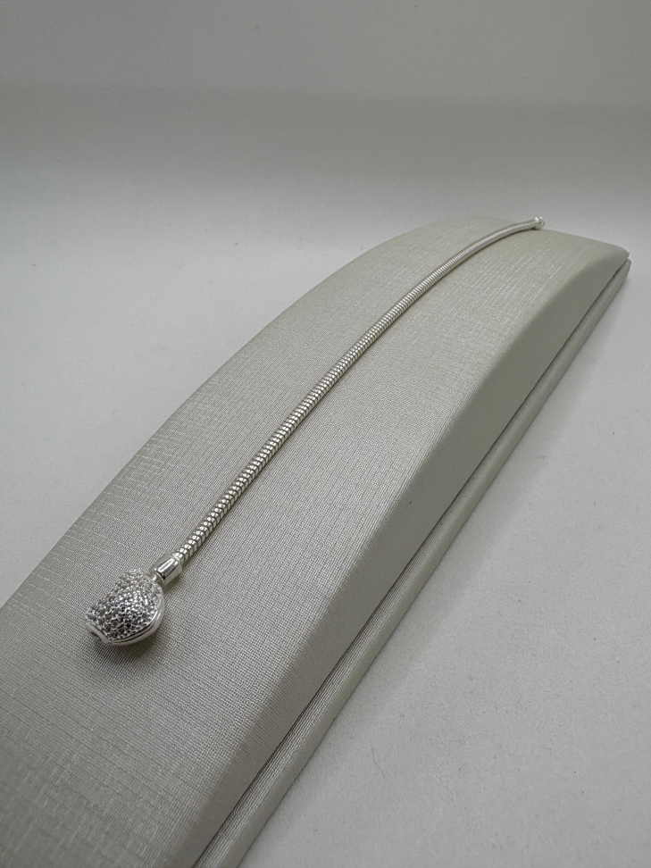 Pulseira prata berloque - #4