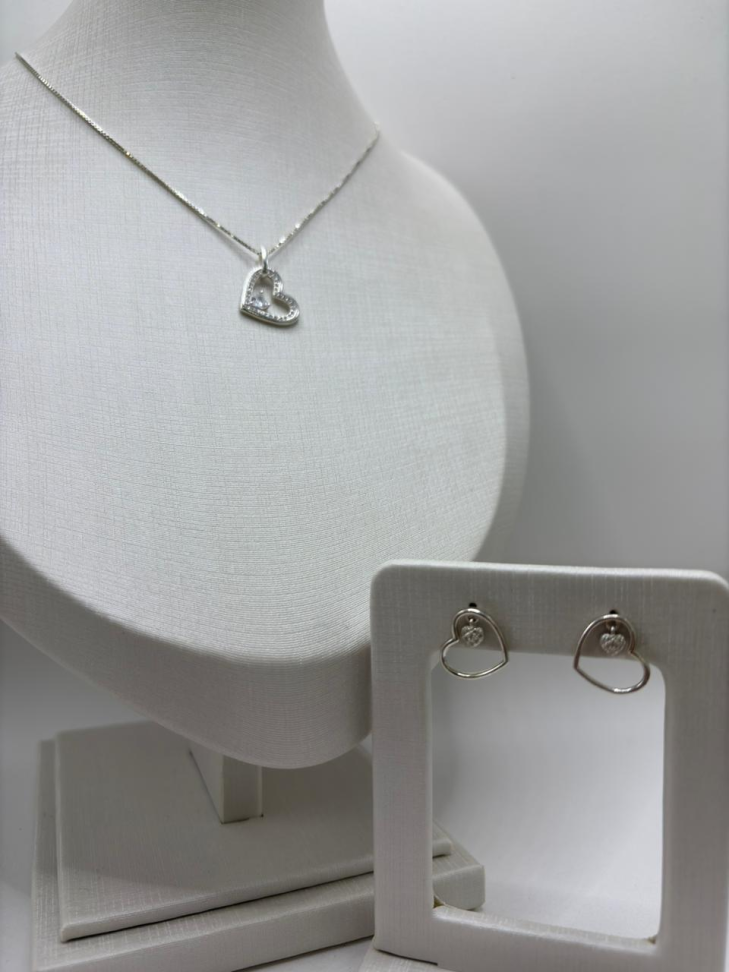 Pingente prata coração - #2