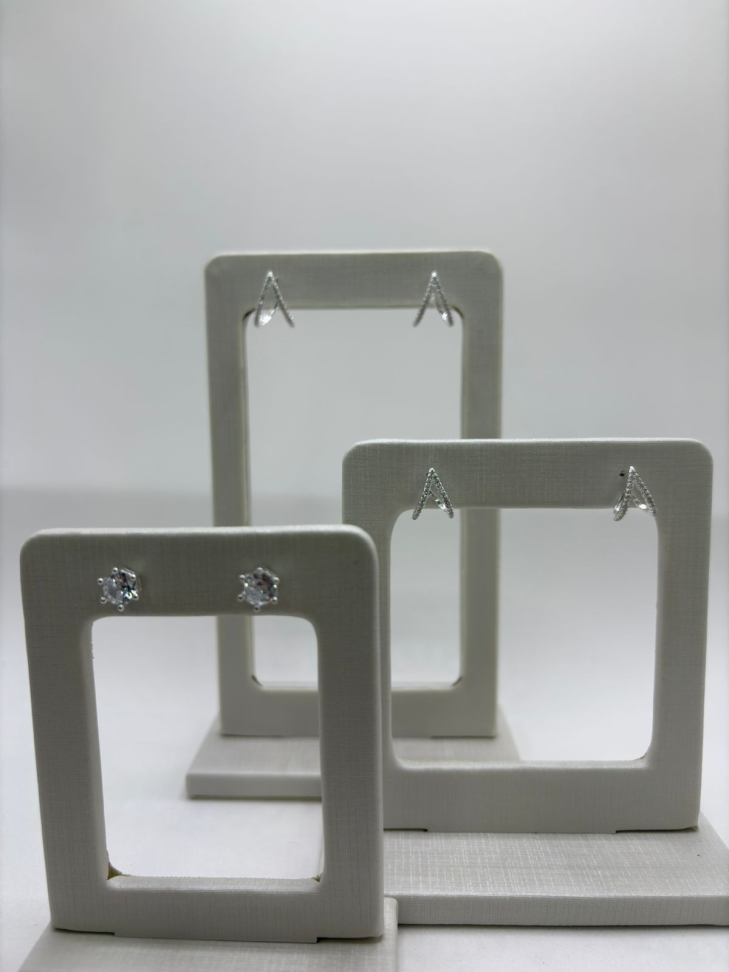 Brinco prata zircônia - #2