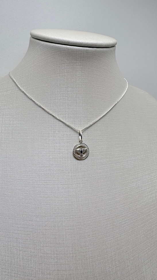 Gargantilha prata veneziana redondo espirito santo - #2