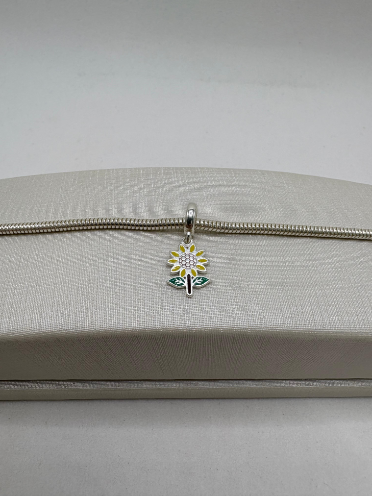 Berloque prata girasol - #2