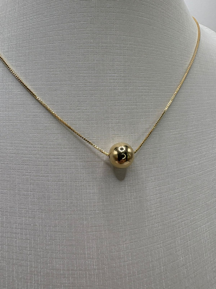 Gargantilha semijoia veneziana e bola - #2