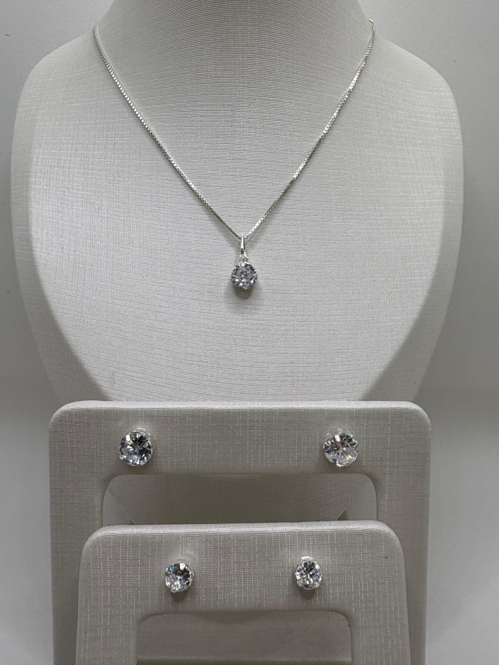 Brinco prata zircônia ponto de luz - #3