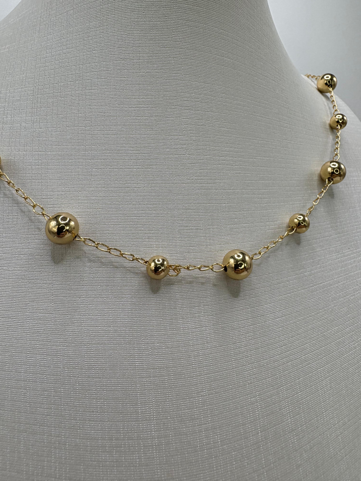 Corrente semijoia bolas - #2