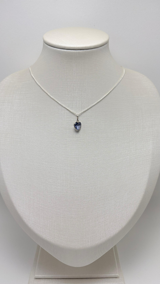 Pingente prata coração zircônia - #3