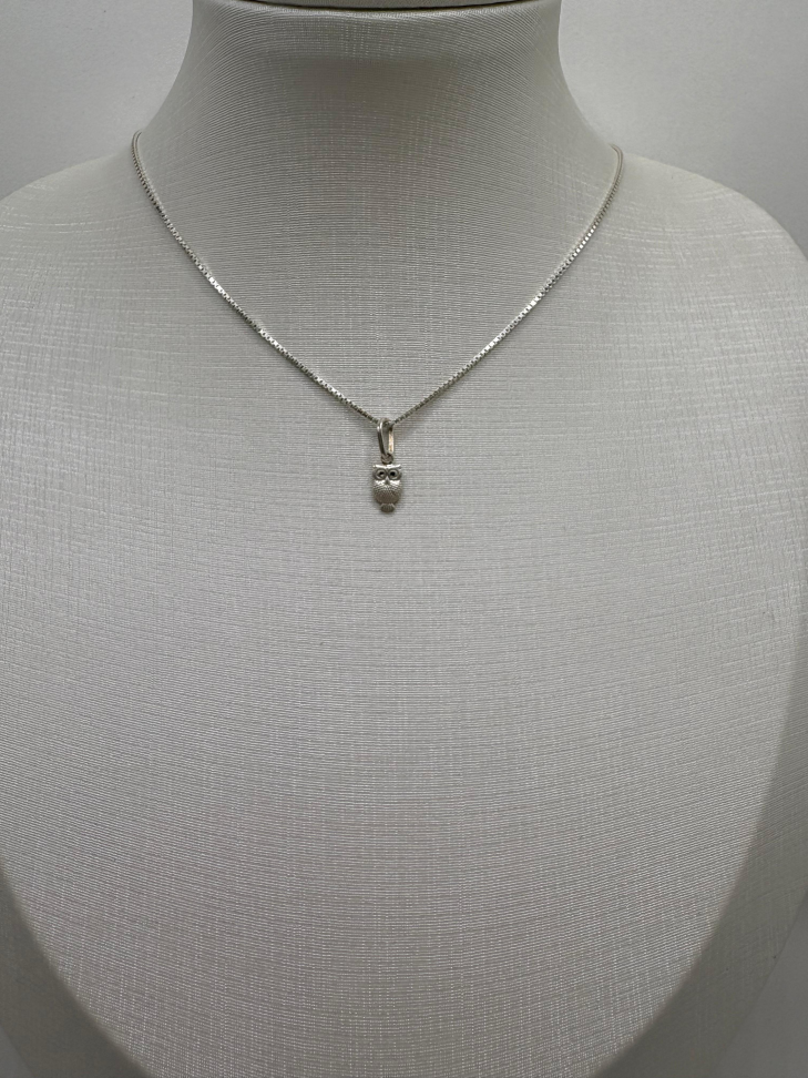 Pingente prata mini coruja - #2