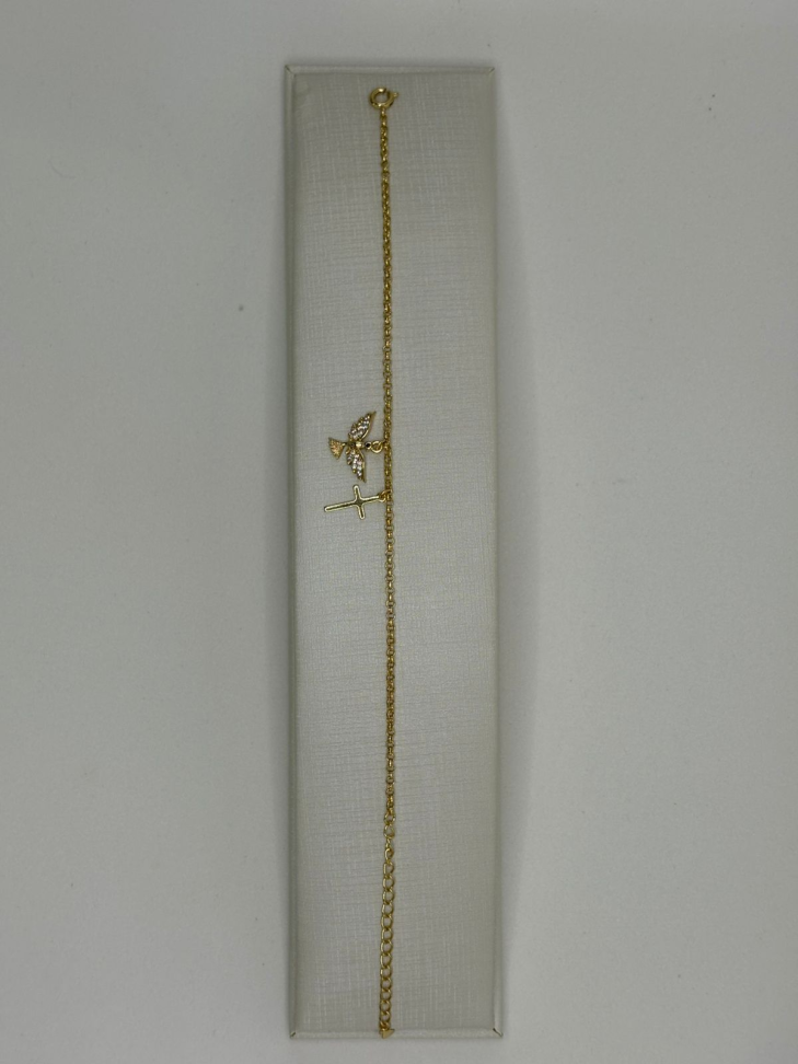 Pulseira semijoia elos com pingentes - #2