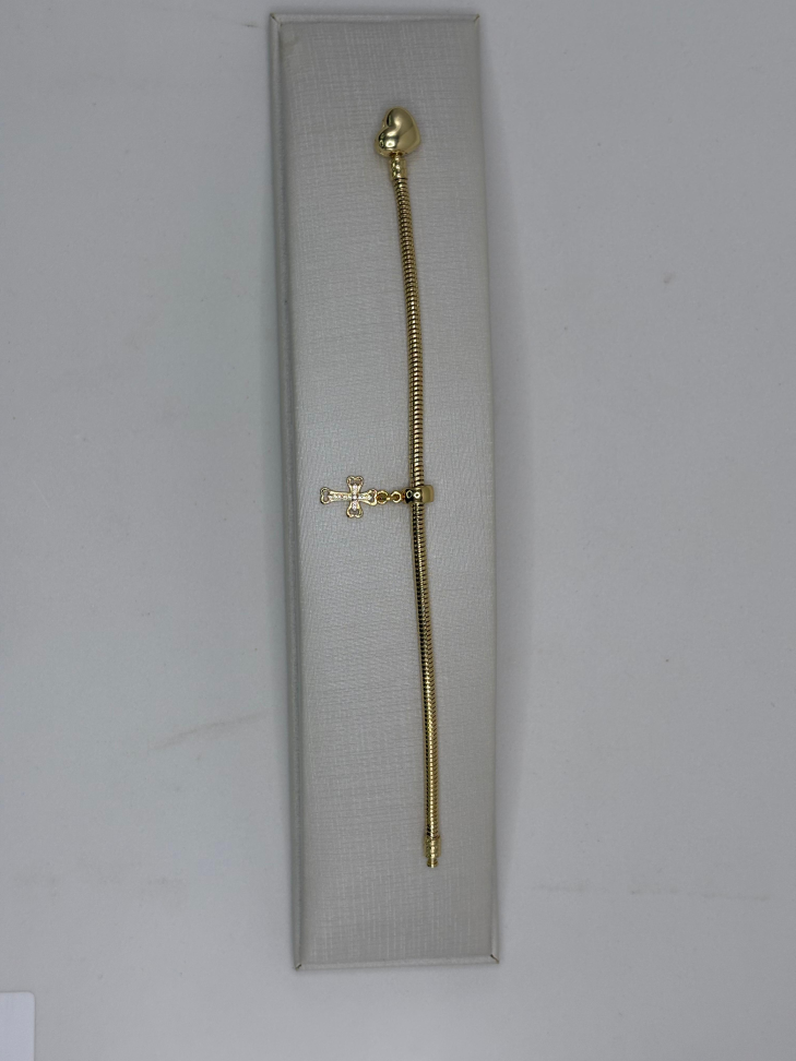 Berloque semijoia cruz - #3