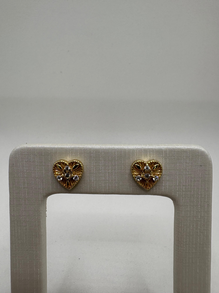 Brinco semijoia coração - #1