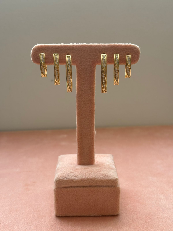 Brinco semijoia argola em u - #2