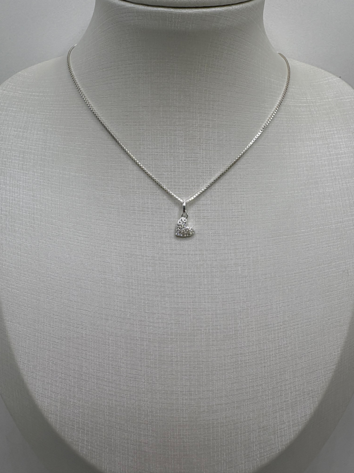 Pingente prata coração - #2