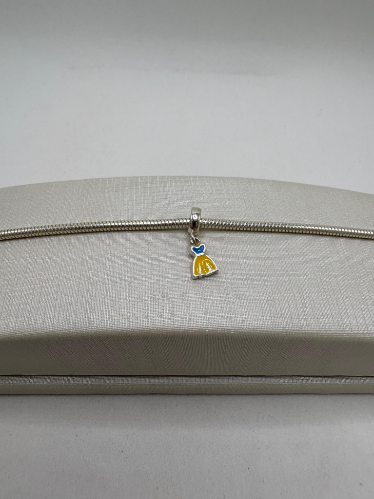 Berloque prata vestido branca de neve - #2