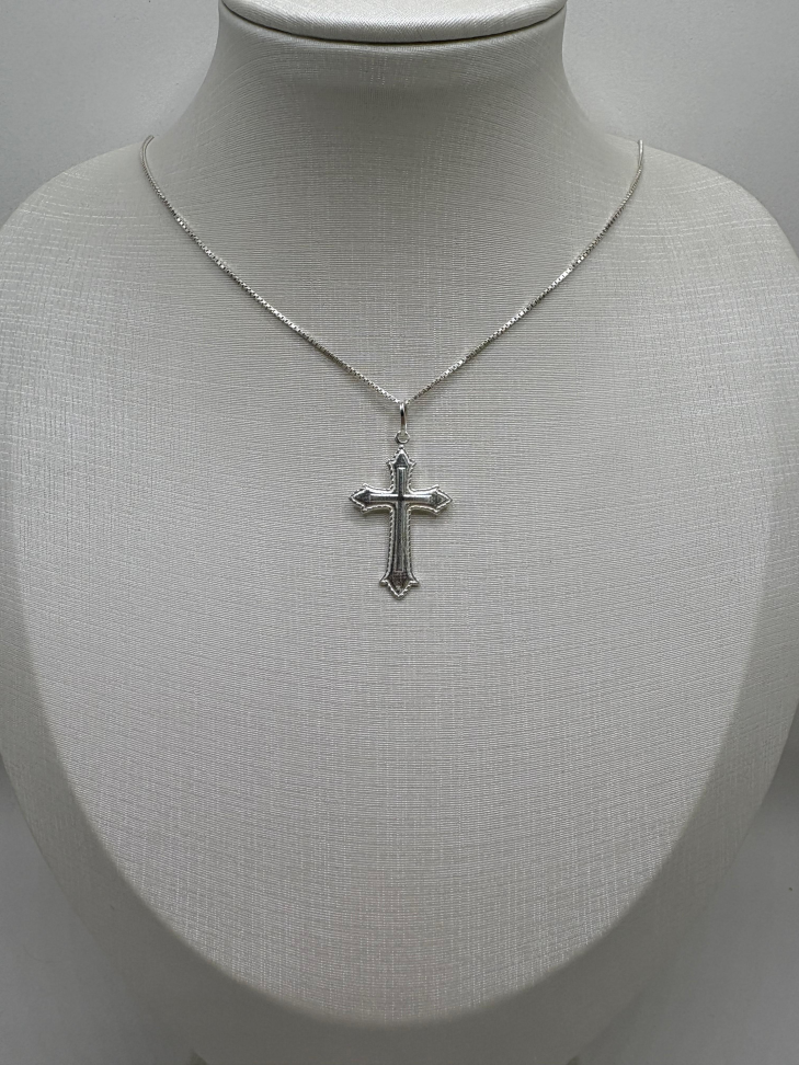 Pingente prata cruz - #2