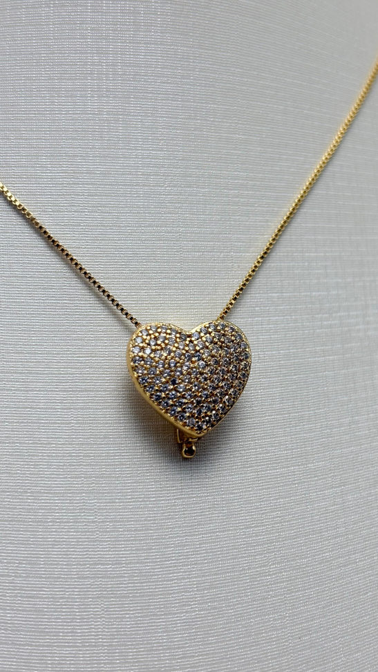 Pingente semijoia coração - #2