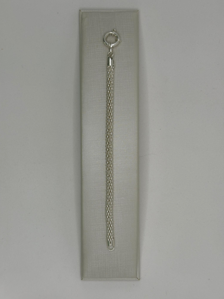 Pulseira prata pipoca - #1