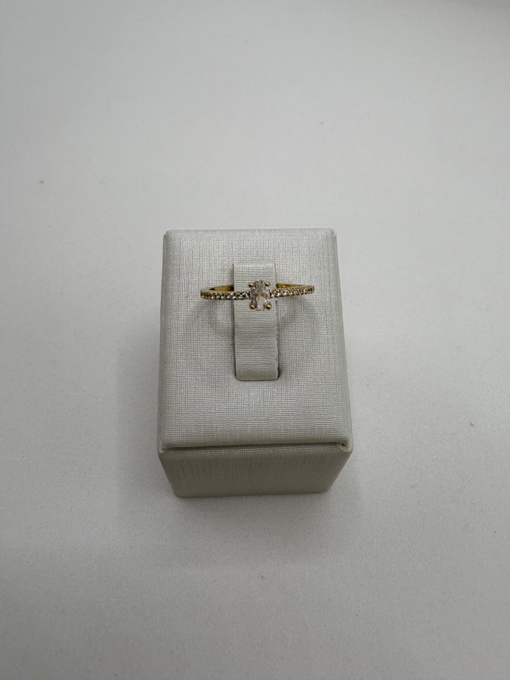 Anel semijoia solitário - #2