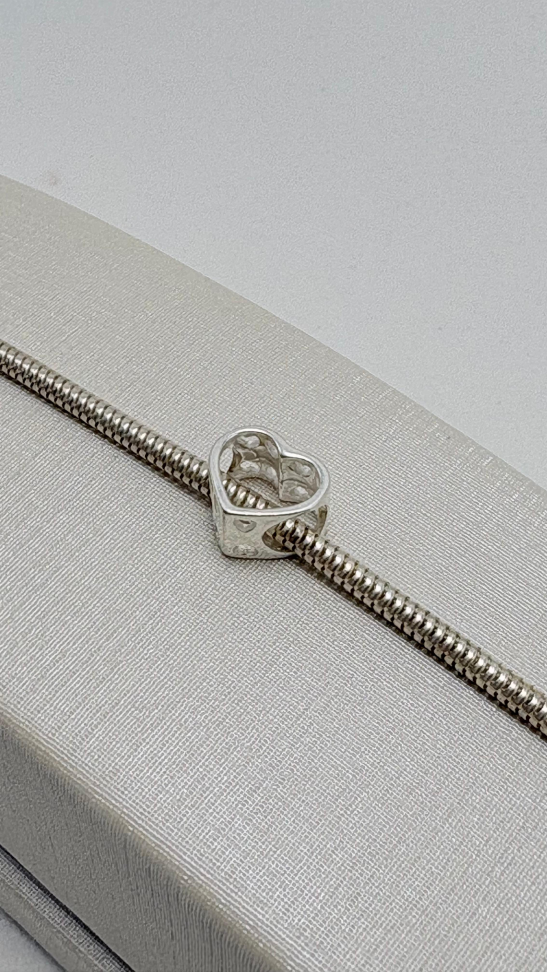 Berloque prata coração - #3