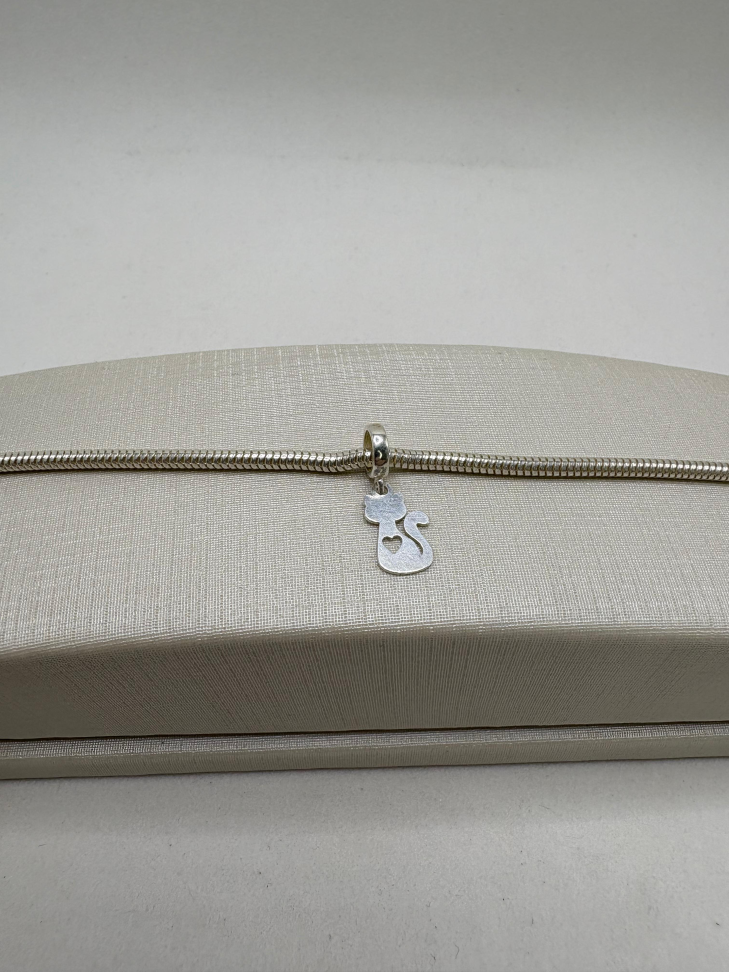 Berloque prata gato - #2