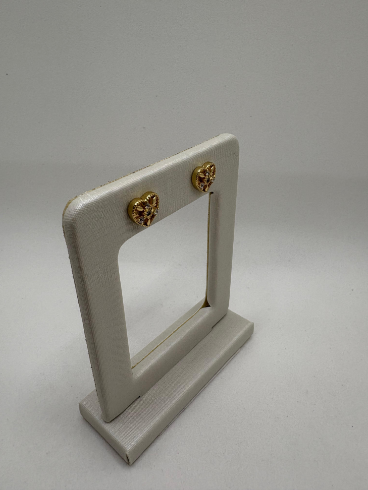 Brinco semijoia coração - #1