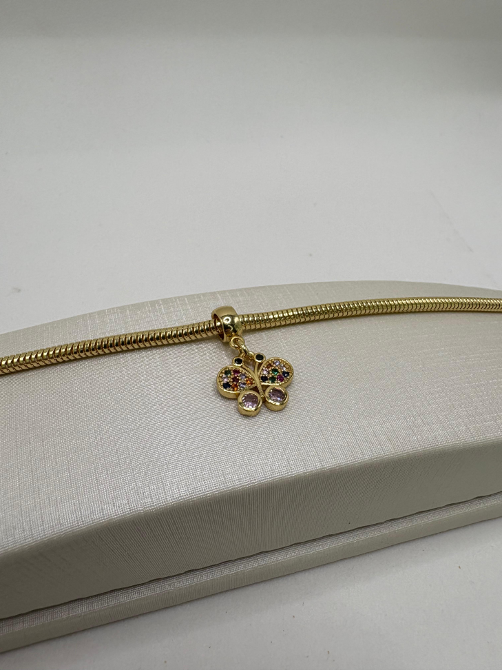 Berloque semijoia borboleta - #2