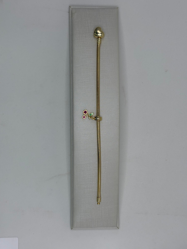 Berloque semijoia cereja - #1