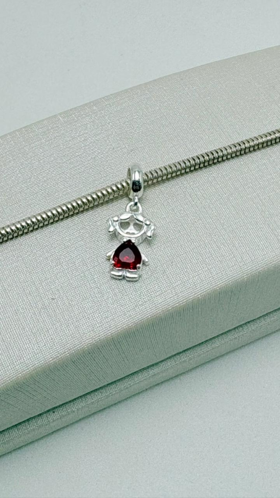 Berloque semijoia menina - #1