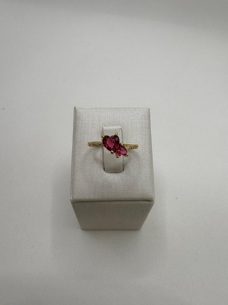 Anel semijoia corações entrelaçados - #2