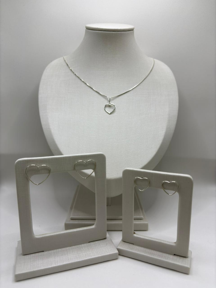 Brinco prata coração - #4