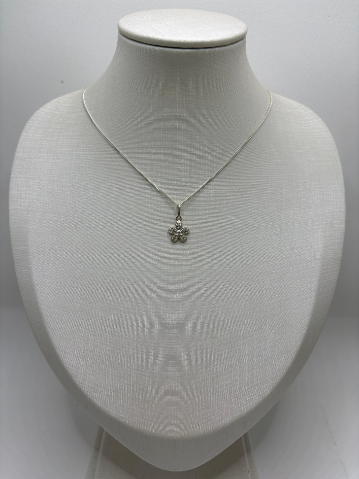 Pingente prata flor - #2