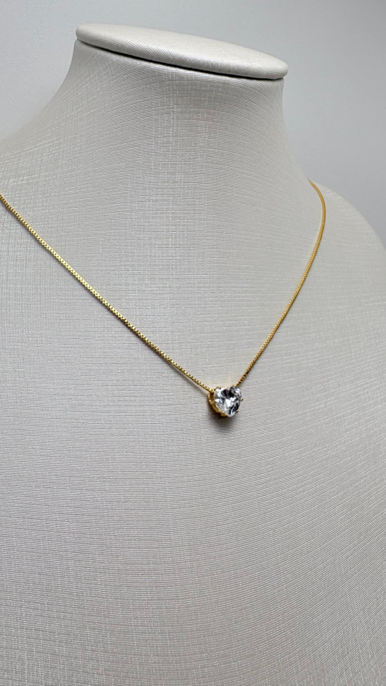 Gargantilha semijoia veneziana e coração - #3