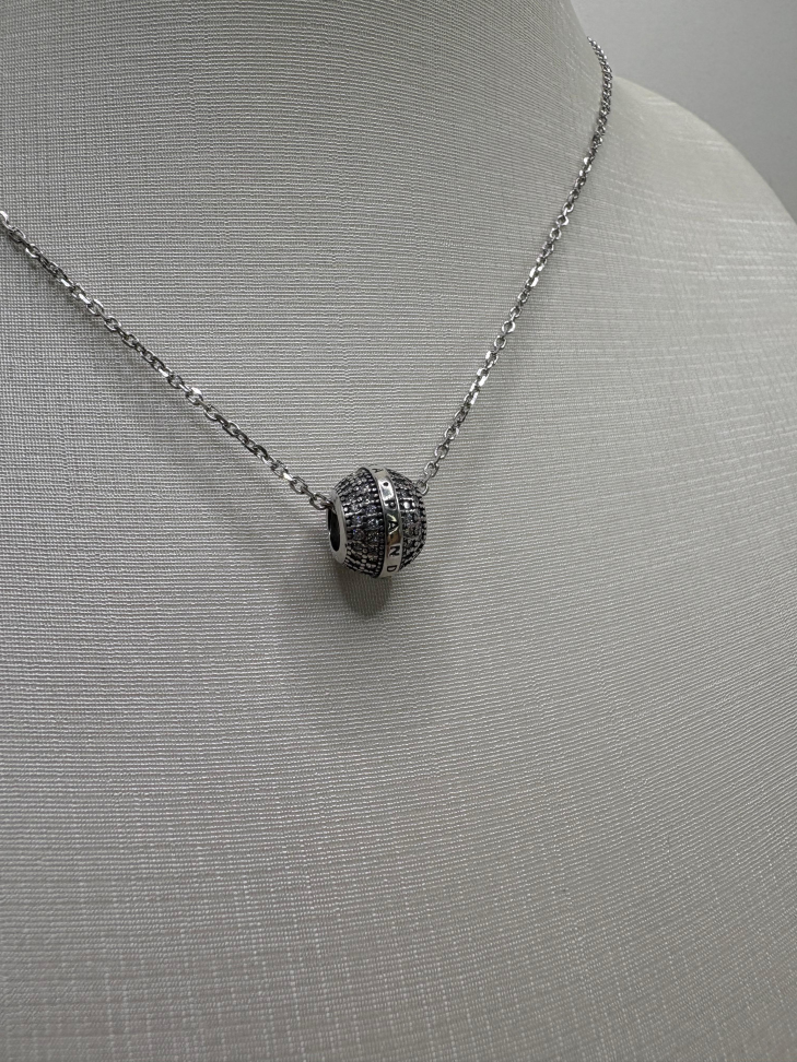 Gargantilha prata círculo - #3