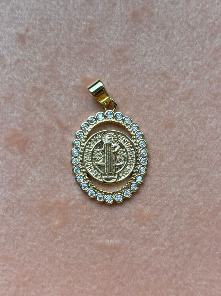 Pingente semijoia medalha de São Bento - #2