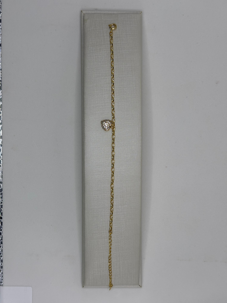 Pulseira semijoia coração - #3