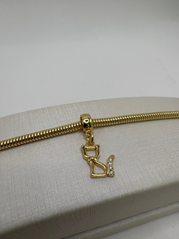 Berloque semijoia gato - #2