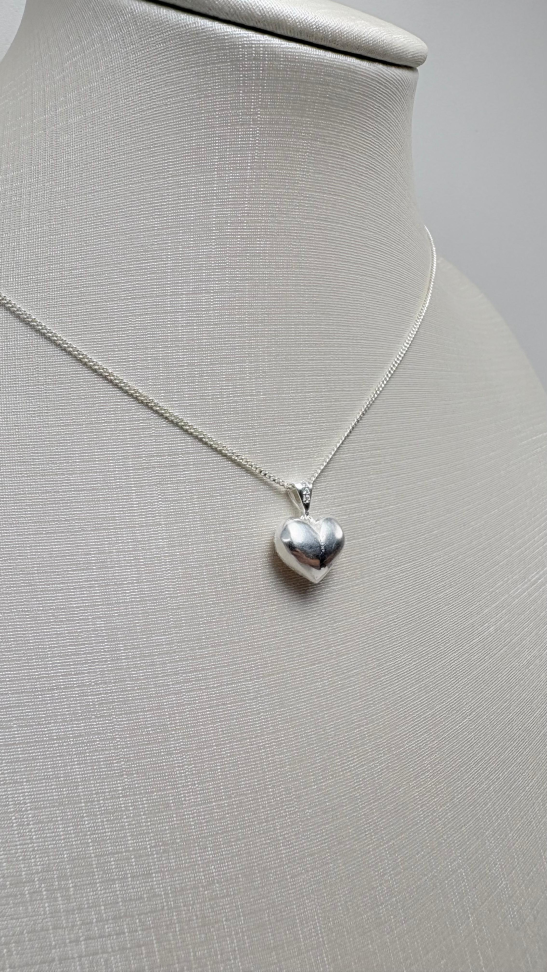 Pingente prata coração - #5