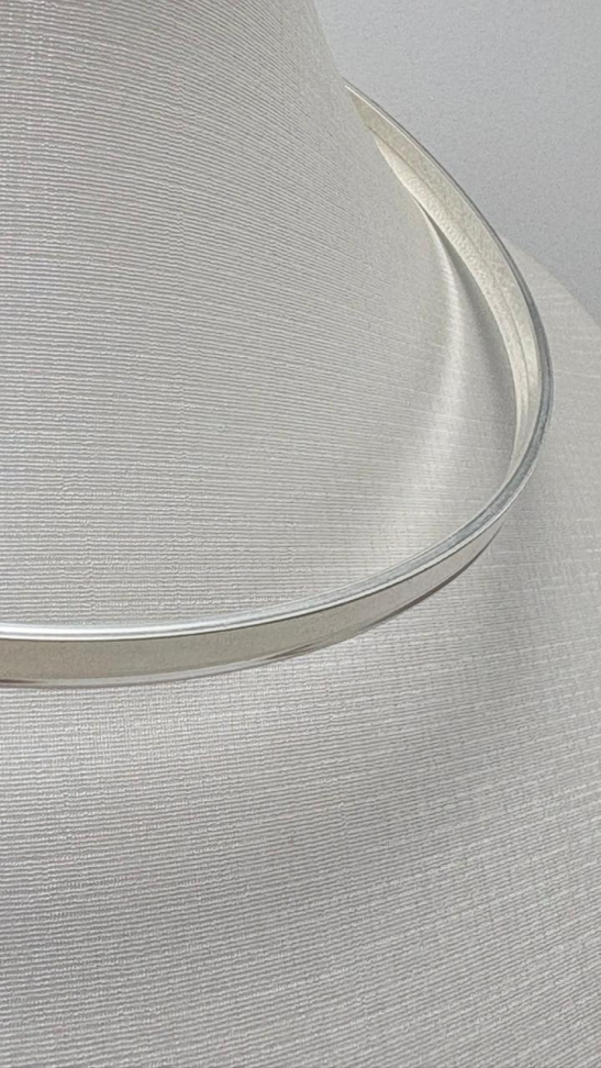 Chocker prata liso - #3