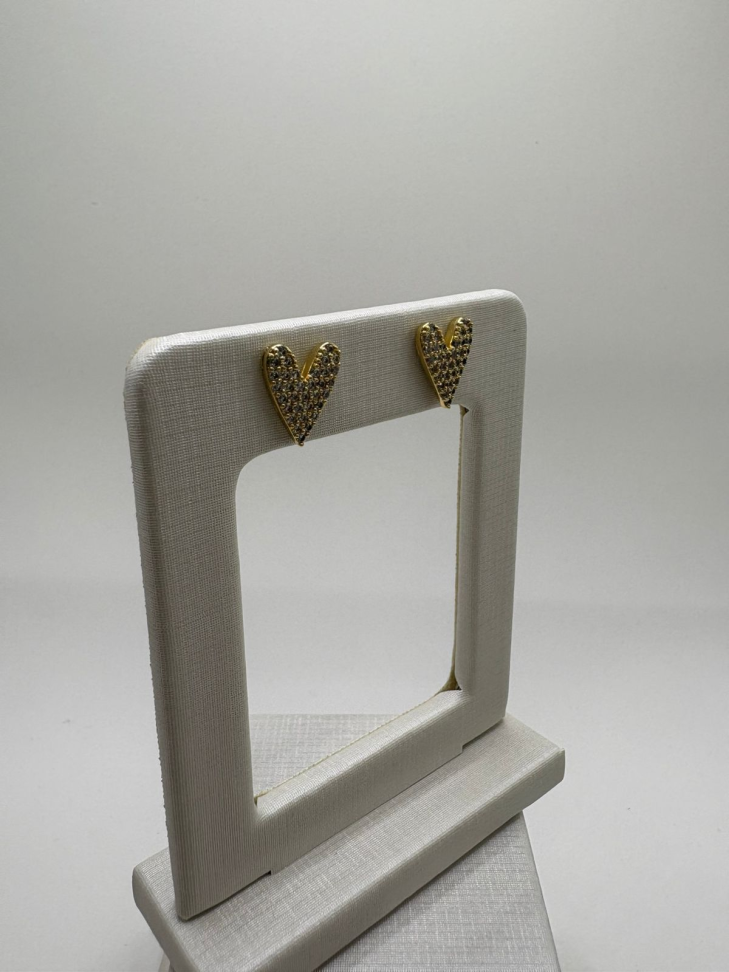 Brinco semijoia coração - #3