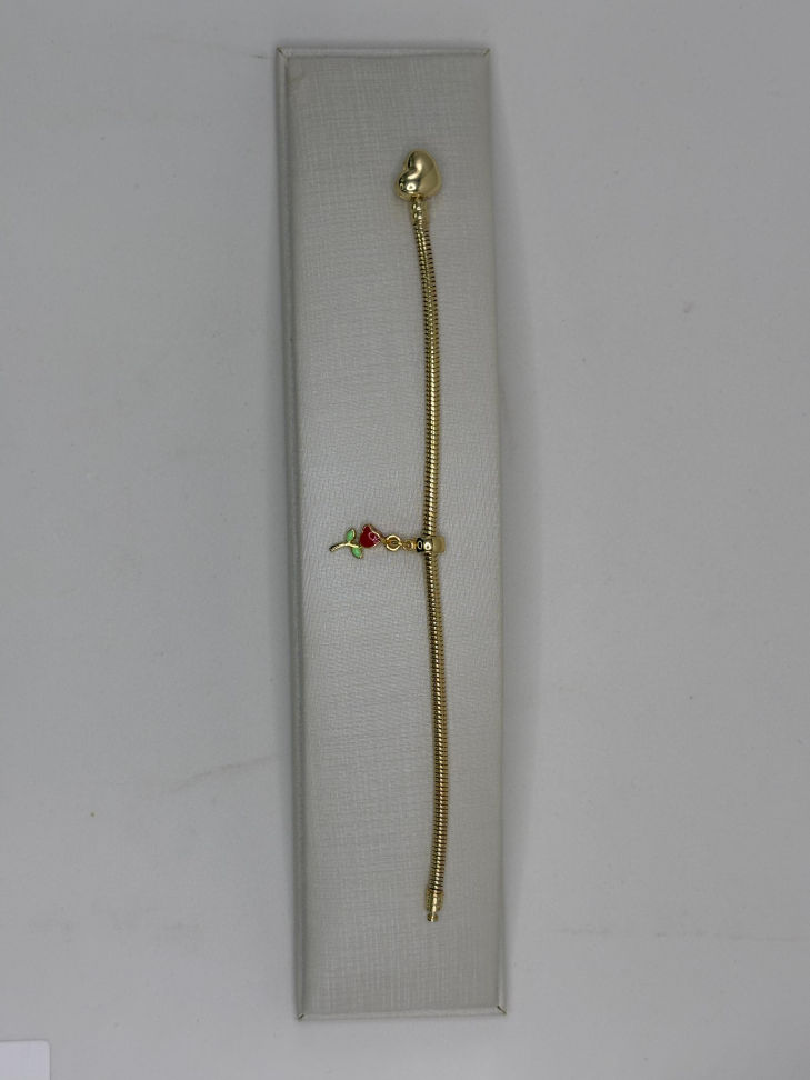 Berloque semijoia rosa - #3