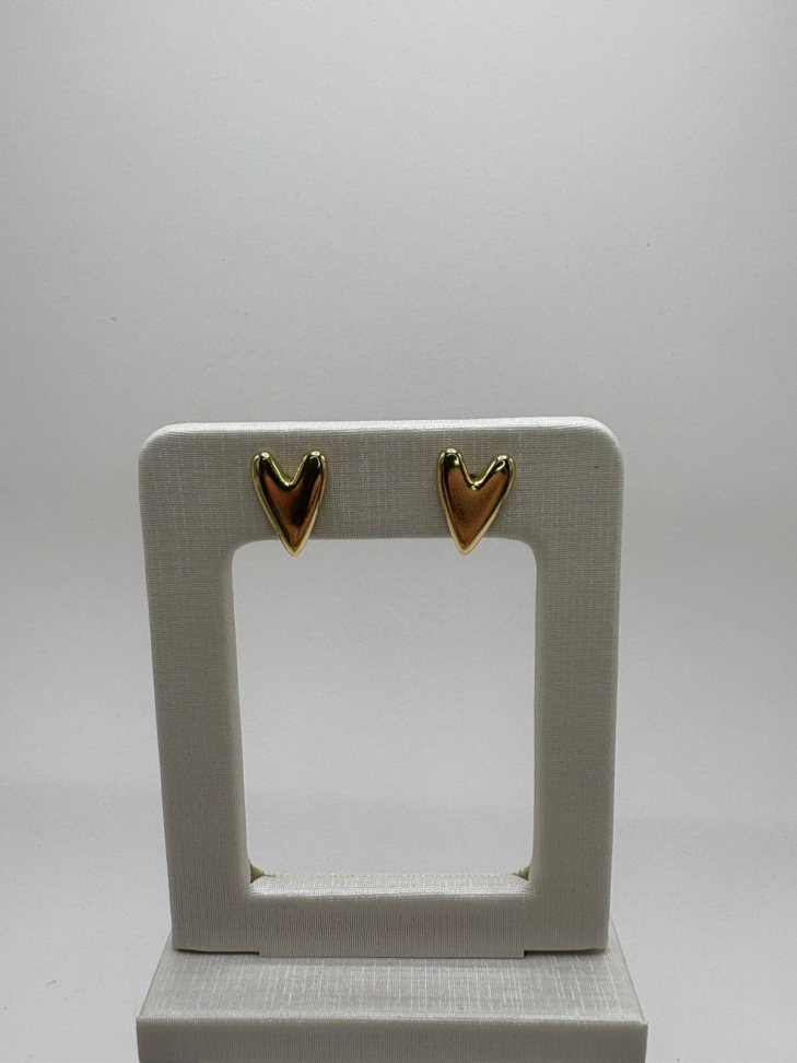 Brinco semijoia coração - #2