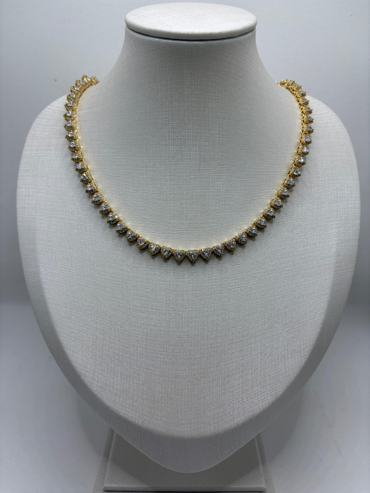 Gargantilha semijoia riviera corações 45cm - #1