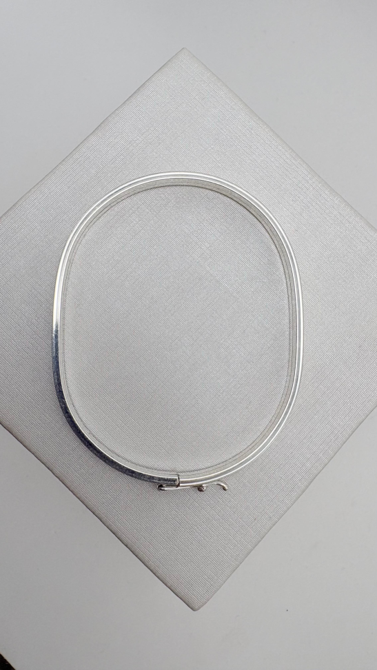 Bracelete prata filete quadrado - #1