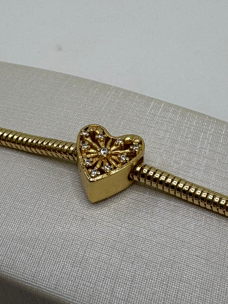 Berloque semijoia coração - #1