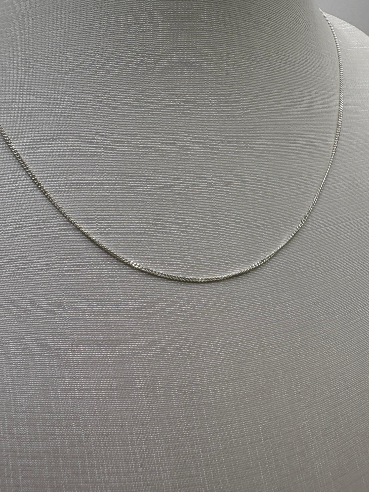 Corrente prata grumet 40cm - #2