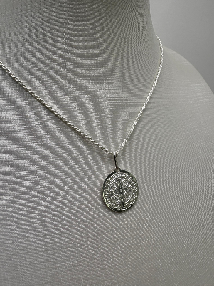 Pingente prata medalha de São Bento - #2