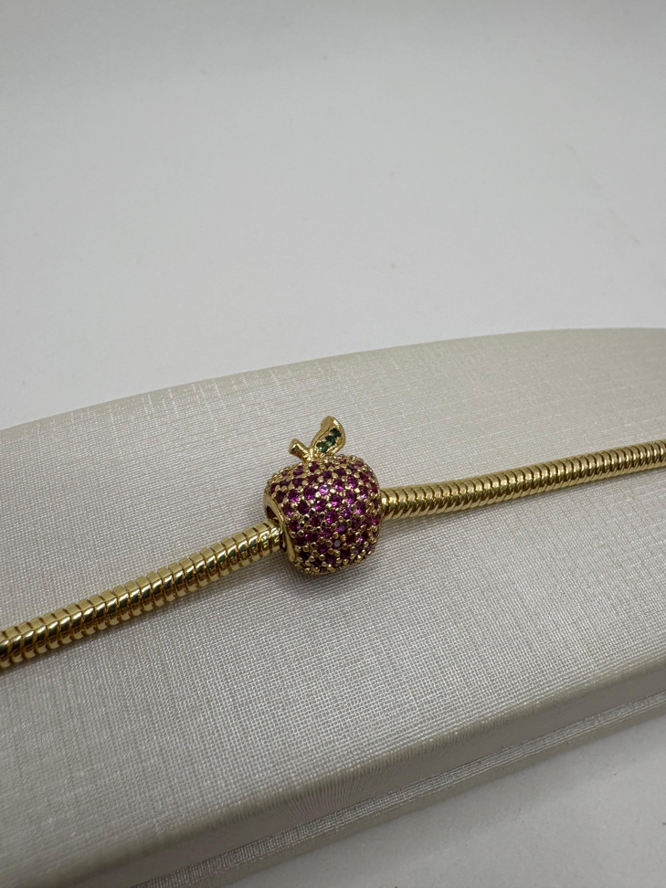 Berloque semijoia maçã - #2