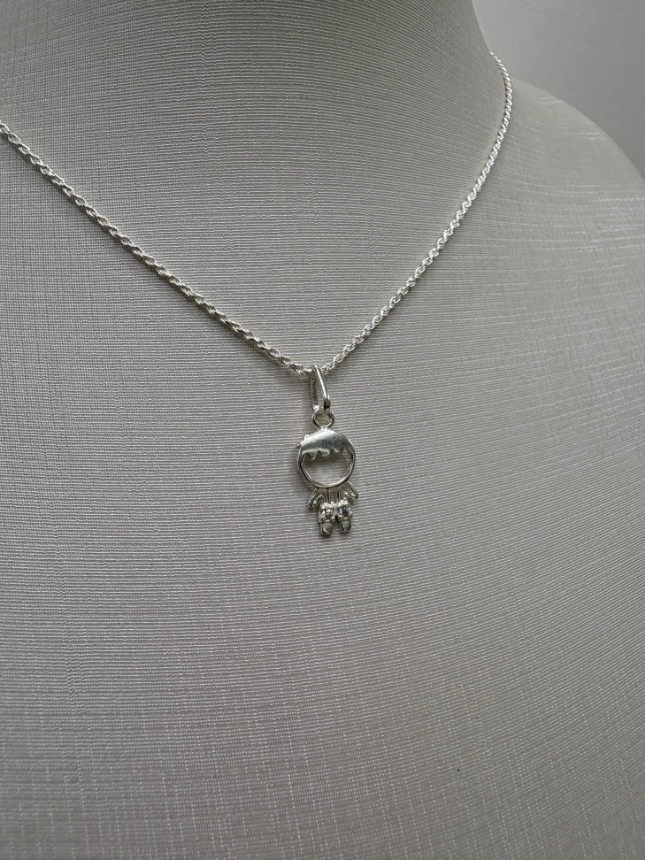 Pingente prata menino - #2