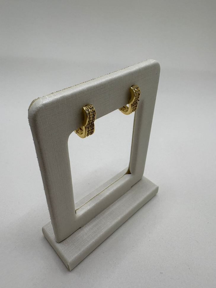 Brinco semijoia argola coração - #2