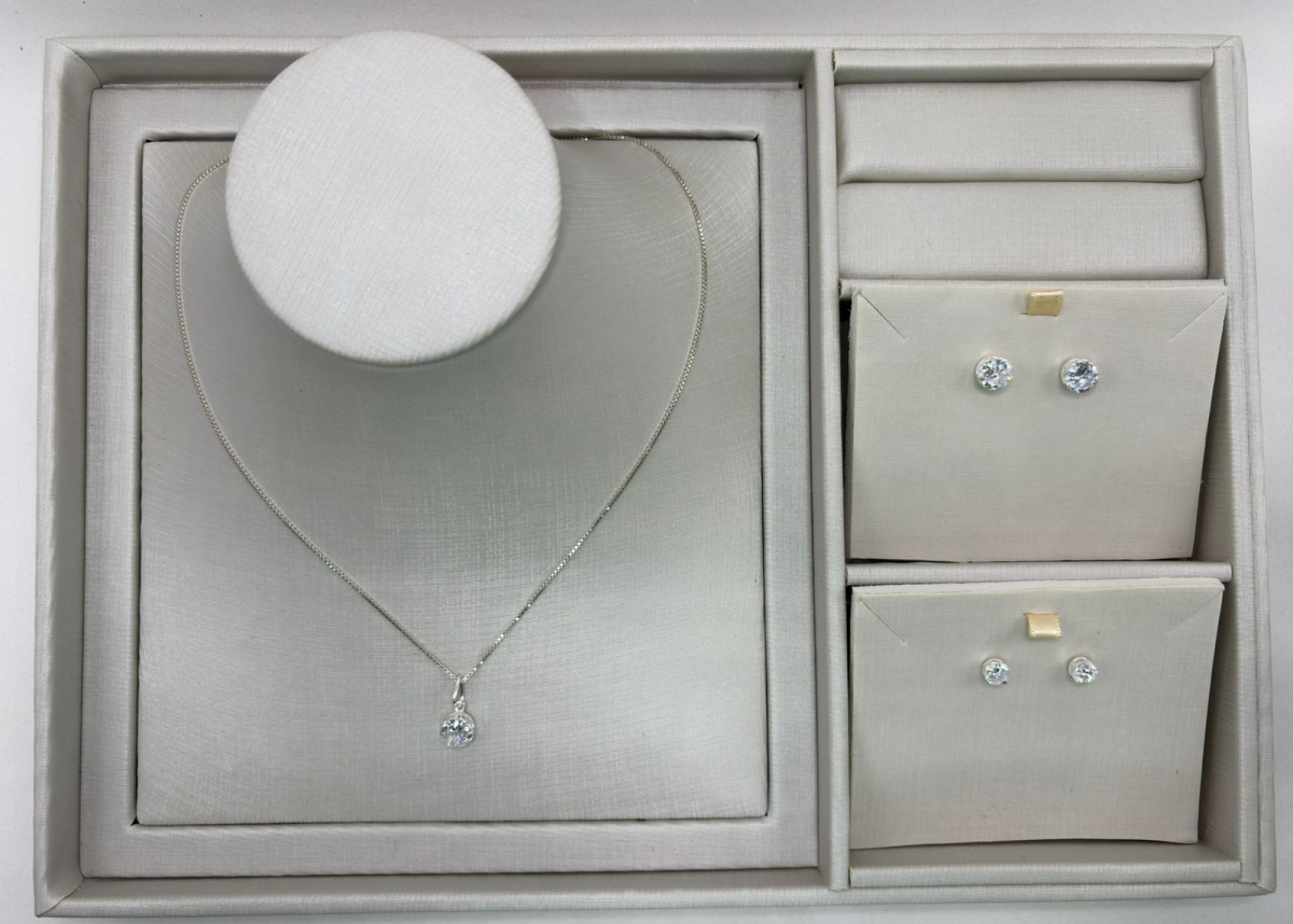 Brinco prata zircônia ponto de luz - #2