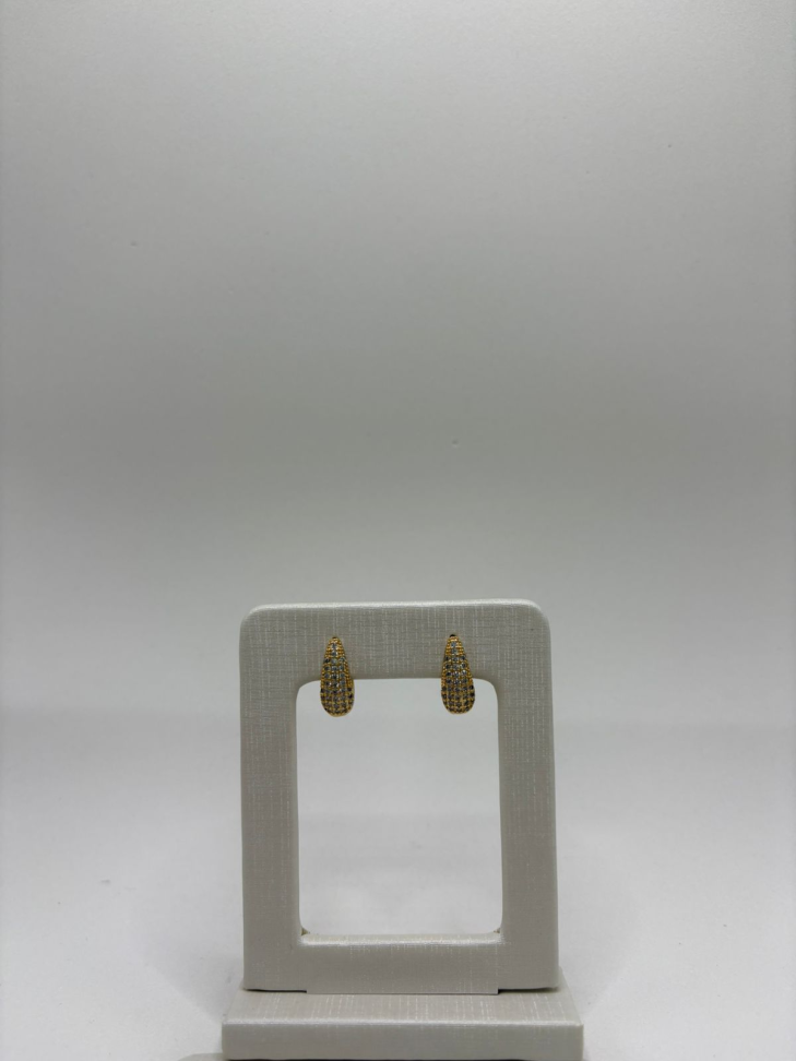 Brinco semijoia argola gota - #2